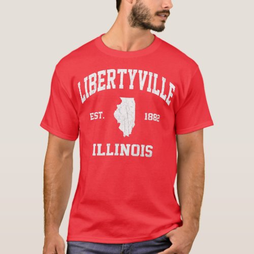 Libertyville Illinois IL vintage state Athletic st T_Shirt