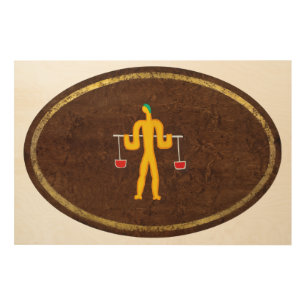 Libra 2008 wood wall art