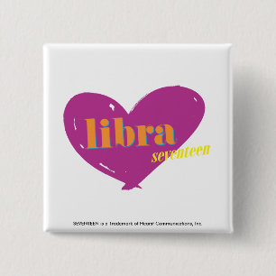 Libra 2 pinback button