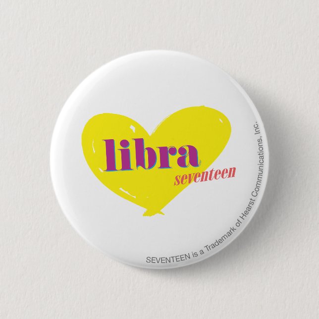 Libra 3 pinback button (Front)