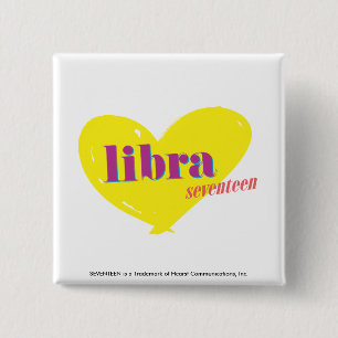 Libra 3 pinback button