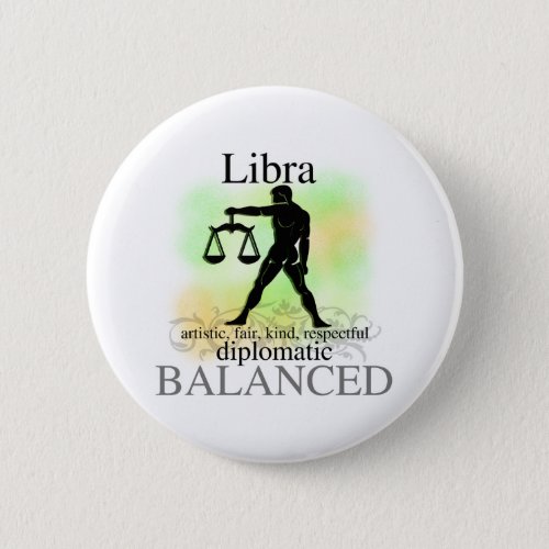 Libra About You Pinback Button