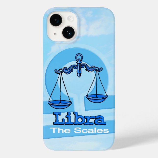 Libra air sign zodiac iphone sky blue Case-Mate iPhone case (Back)