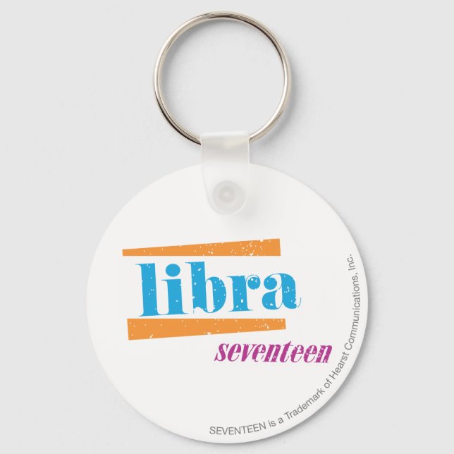 Libra Aqua Keychain (Front)