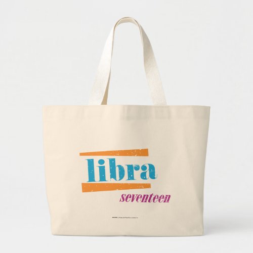 Libra Aqua Large Tote Bag