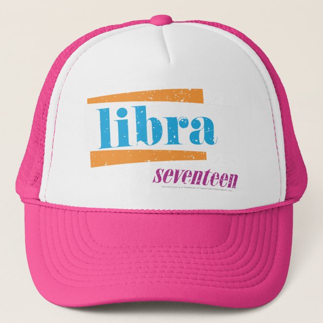 Libra Aqua Trucker Hat (Front)