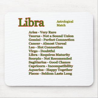 Libra Astrological Match The MUSEUM Zazzle Gifts Mouse Pad