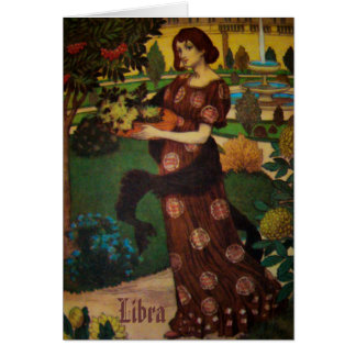 "Libra" Astrology Sign Card
