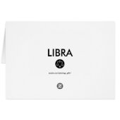 Libra Astrology Word Collage Card (Back Horizontal)