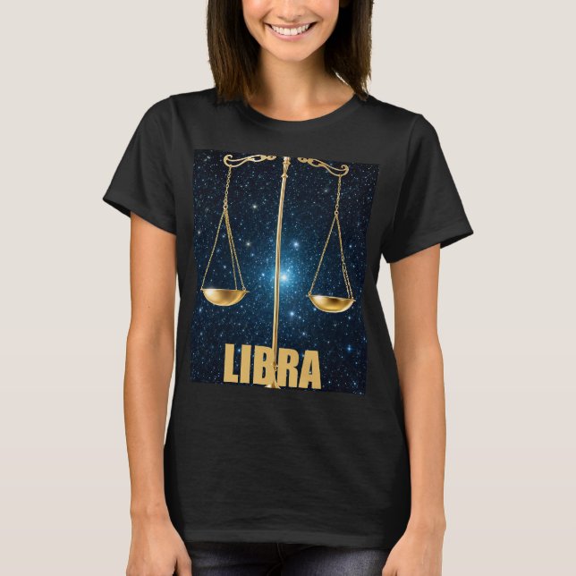 Libra astrology Zodiac sign T-Shirt (Front)
