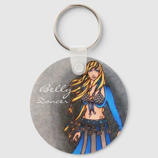 Libra Belly Dancer Keychain (Front)