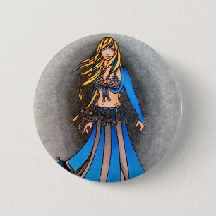 Libra Belly Dancer Pinback Button