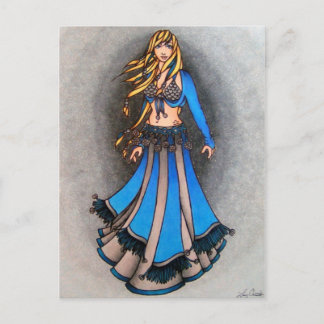Libra Bellydancer postcards