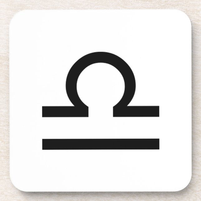 Libra Beverage Coaster (Front)