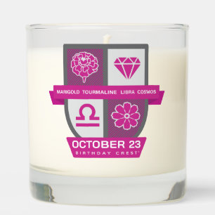 Libra Birthday Crest™ for October 1-23 Candle