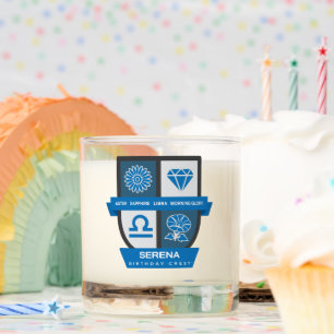Libra Birthday Crest™ for September 23-30 Candle
