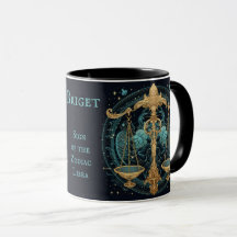 Libra Birthday Gift Add Name Beautiful Coffee