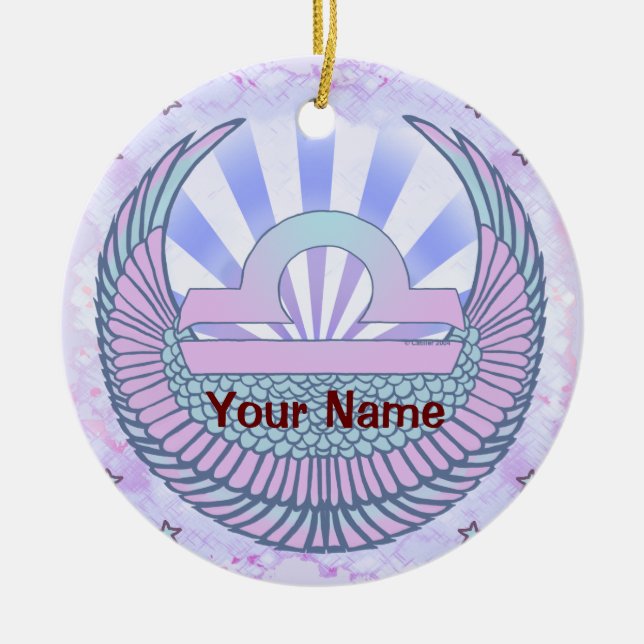 Libra Birthday ornaments (Front)
