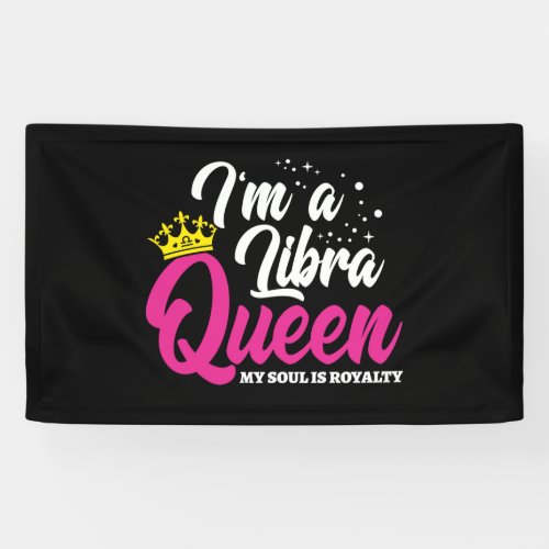 Libra Birthday Queen Astrology September October Banner