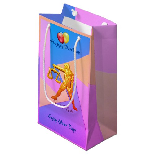 Libra  Birthday Scales Sept 23  Oct 22 Small Gift Bag