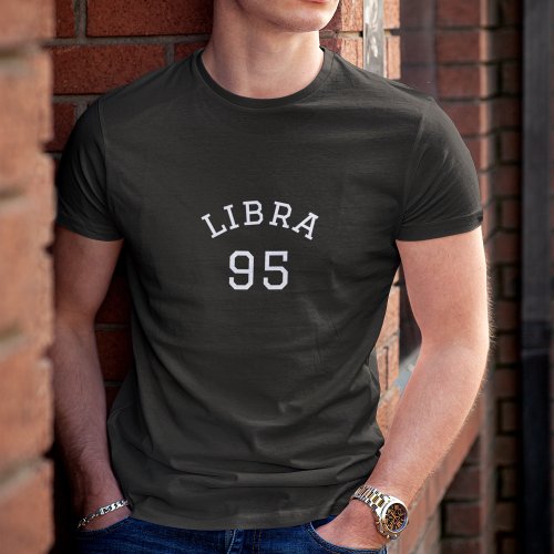 Libra  Black Birthday T_Shirt