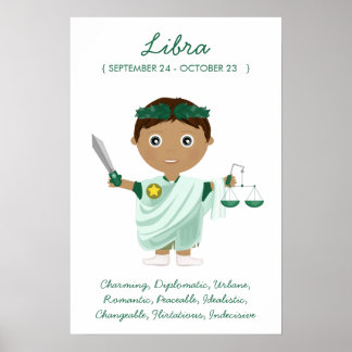 Libra - Boy Horoscope Poster