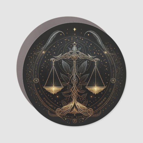 Libra Car Magnet