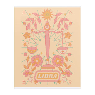 Libra Celestial Zodiac Pastel Dreams Wall Arts Acrylic Print