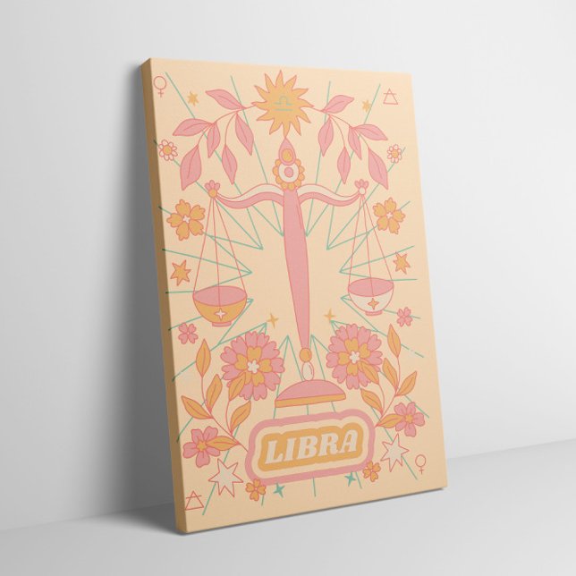 Libra Celestial Zodiac Pastel Dreams Wall Arts Canvas Print (Creator Uploaded)