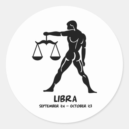 Libra Classic Round Sticker