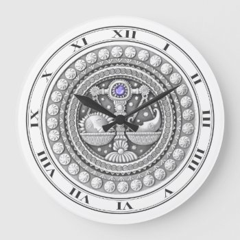 Libra Coin Wall Clock by grandjatte at Zazzle