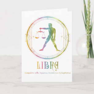 Libra Compatibility Birthday Greeting Card
