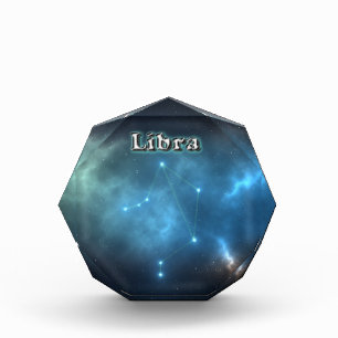 Libra constellation acrylic award