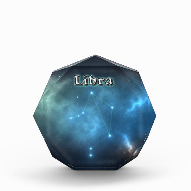 Libra constellation acrylic award (Front)