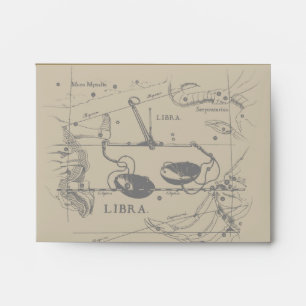 Libra Constellation Hevelius 1690 Decor Envelope