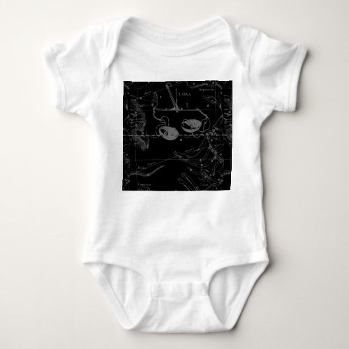 Libra Constellation Hevelius circa 1690 Baby Bodysuit