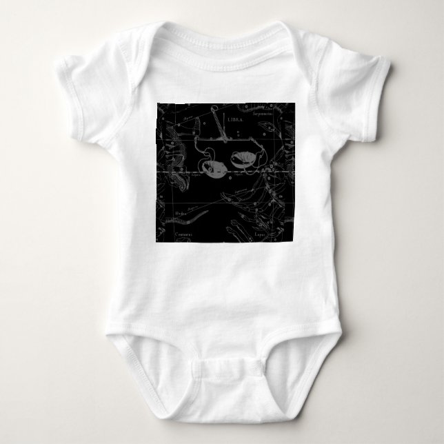 Libra Constellation Hevelius circa 1690 Baby Bodysuit (Front)