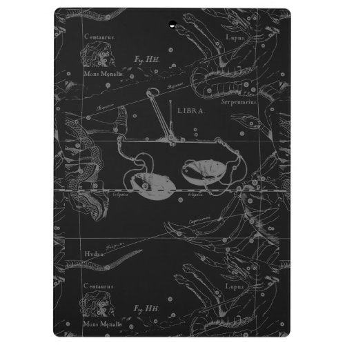 Libra Constellation Hevelius circa 1690 Clipboard