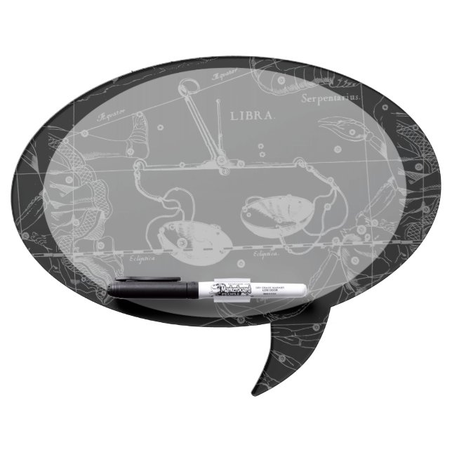 Libra Constellation Hevelius circa 1690 Dry Erase Board (Front)
