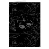 Libra Constellation Map Hevelius 1690 on Black (Front)