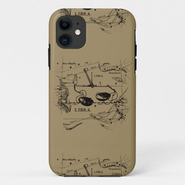 Libra Constellation Map Hevelius circa 1690 Case-Mate iPhone Case (Back)