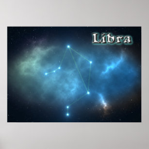 Libra constellation poster
