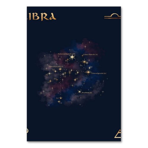 Libra Constellation _ Unique Libra Lover Gift Table Number