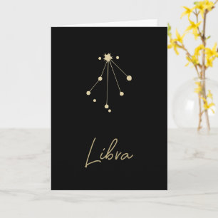 Libra Constellation Zodiac Card
