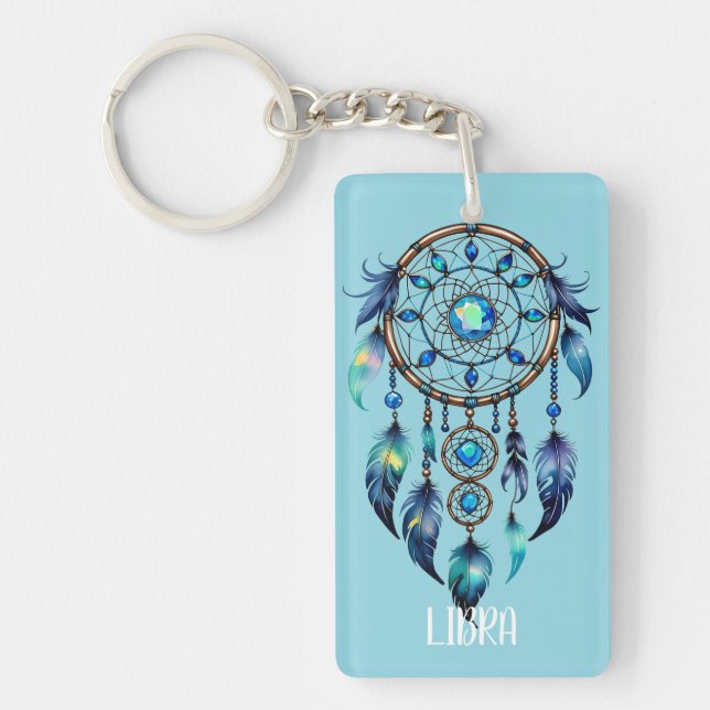 Libra Dreamcatcher Keychain (Front)