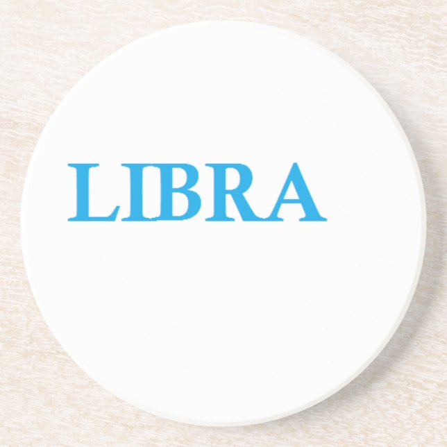 libra drink coaster (Front)