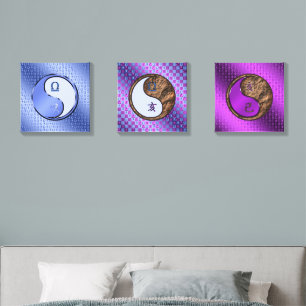 Libra & Earth Boar Canvas Photo Tile