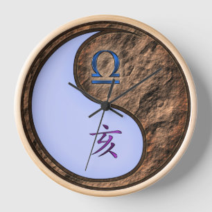 Libra & Earth Boar Clock