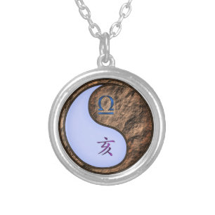 Libra & Earth Boar Silver Plated Necklace