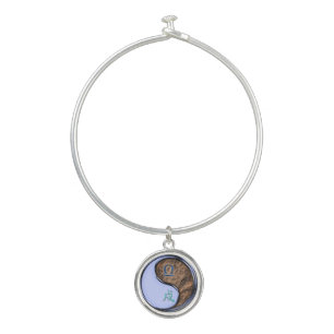 Libra & Earth Dog Bangle Bracelet